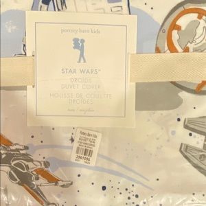 Pottery Barn Kids Starwars Droid Twin Duvet. New